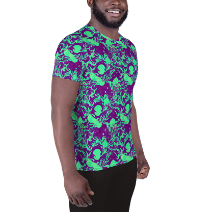 Men's Athletic T-Shirt - Alien Ripples