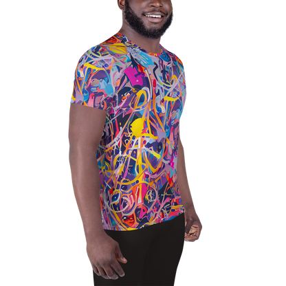 Men's Athletic T-Shirt - Vibrant Fusion