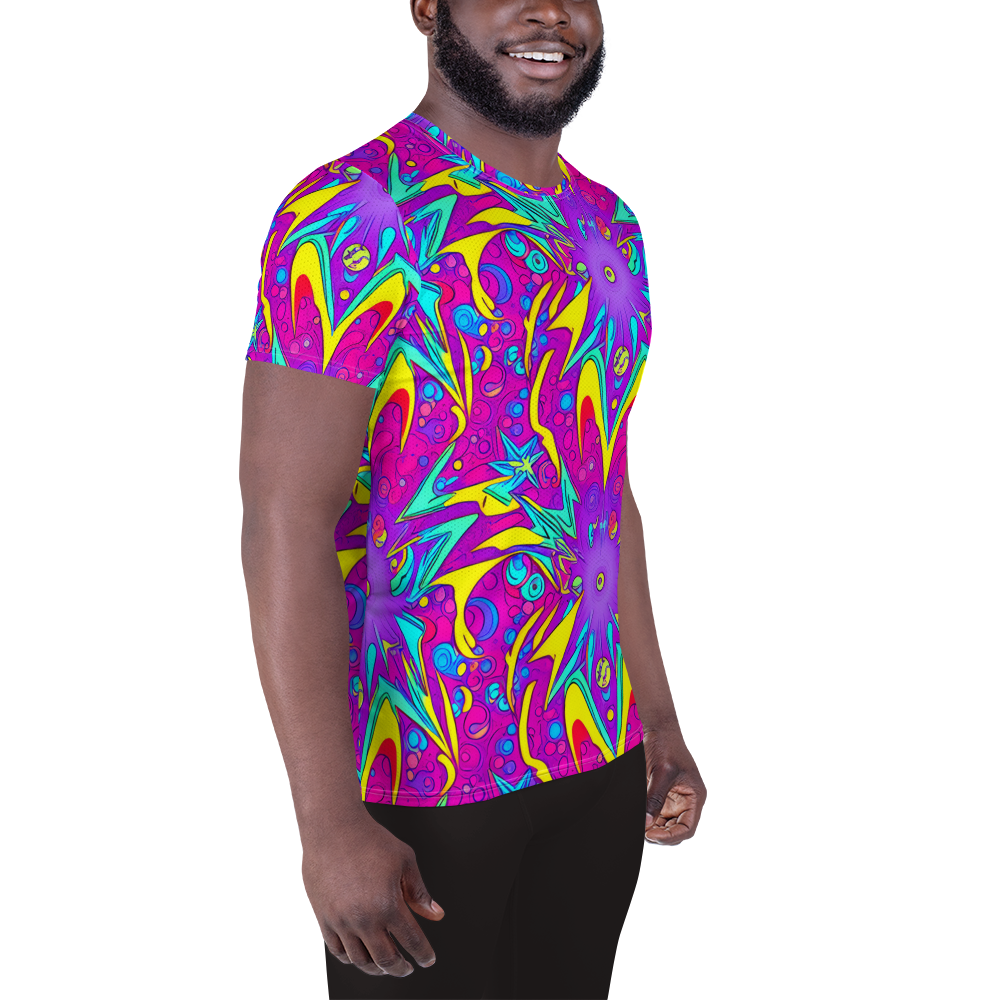 Men's Athletic T-Shirt - Nebula Radiance