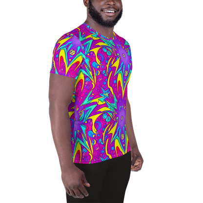 Men's Athletic T-Shirt - Nebula Radiance