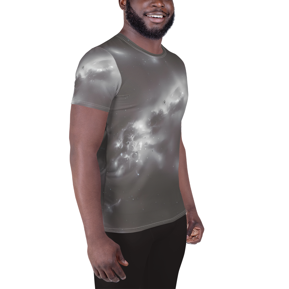 Men's Athletic T-Shirt - Silver Nebula