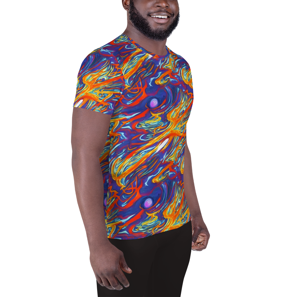Men's Athletic T-Shirt - Galactic Ember