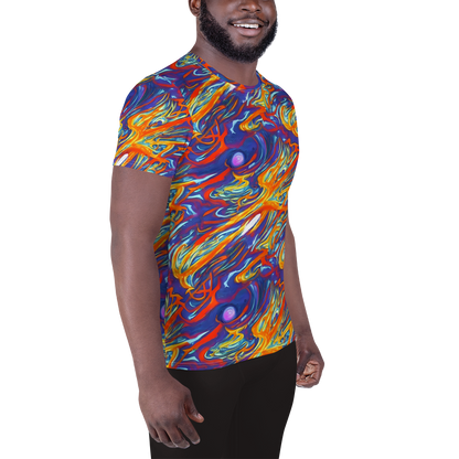 Men's Athletic T-Shirt - Galactic Ember