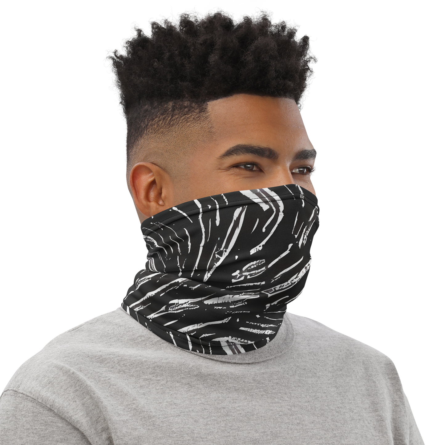 Neck Gaiter - Silver Swirl