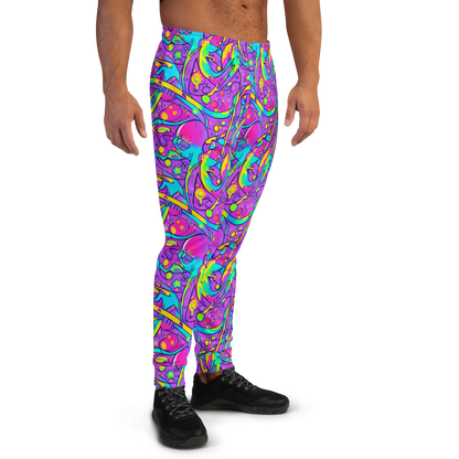 Men’s Joggers - Neon Galaxy Whirl