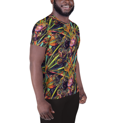 Men's Athletic T-Shirt - Psychedelic Deep Space