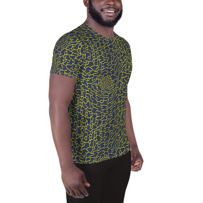 Men's Athletic T-Shirt - Nightshade Maze