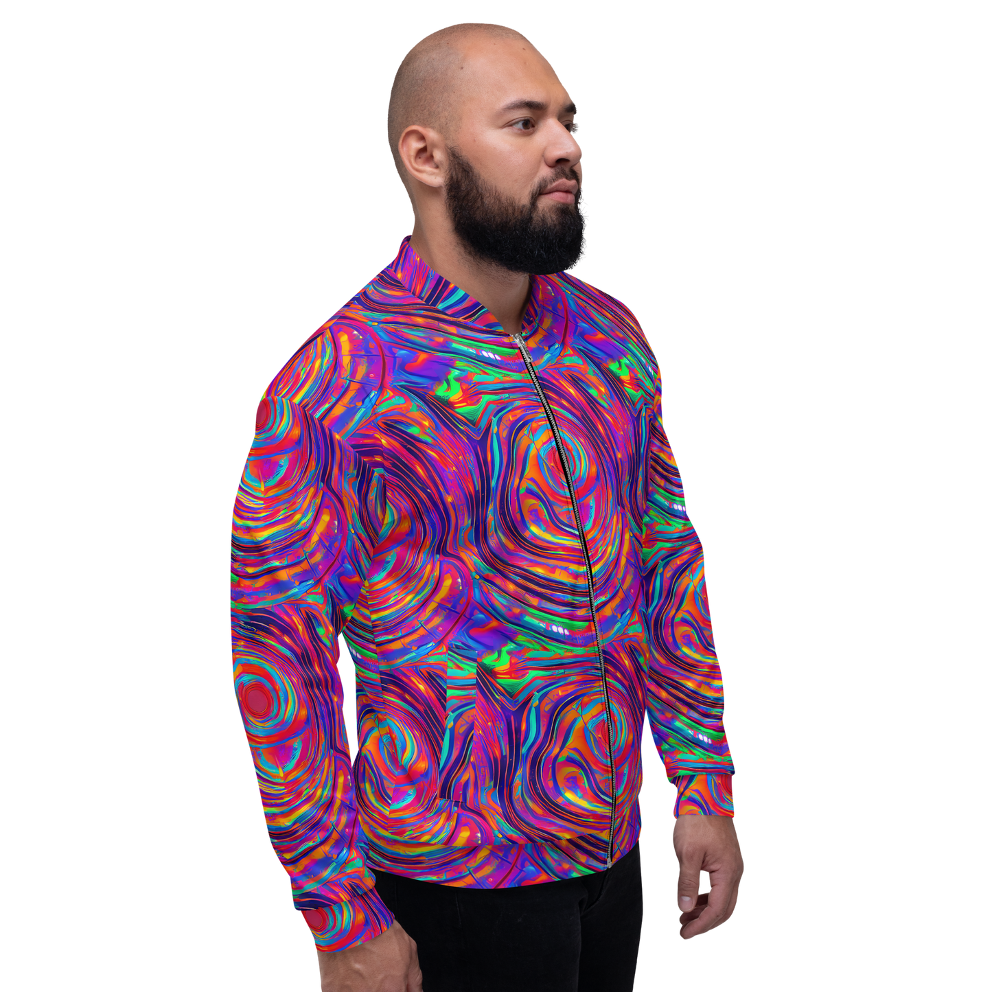 Bomber Jacket - Quantum Spiral