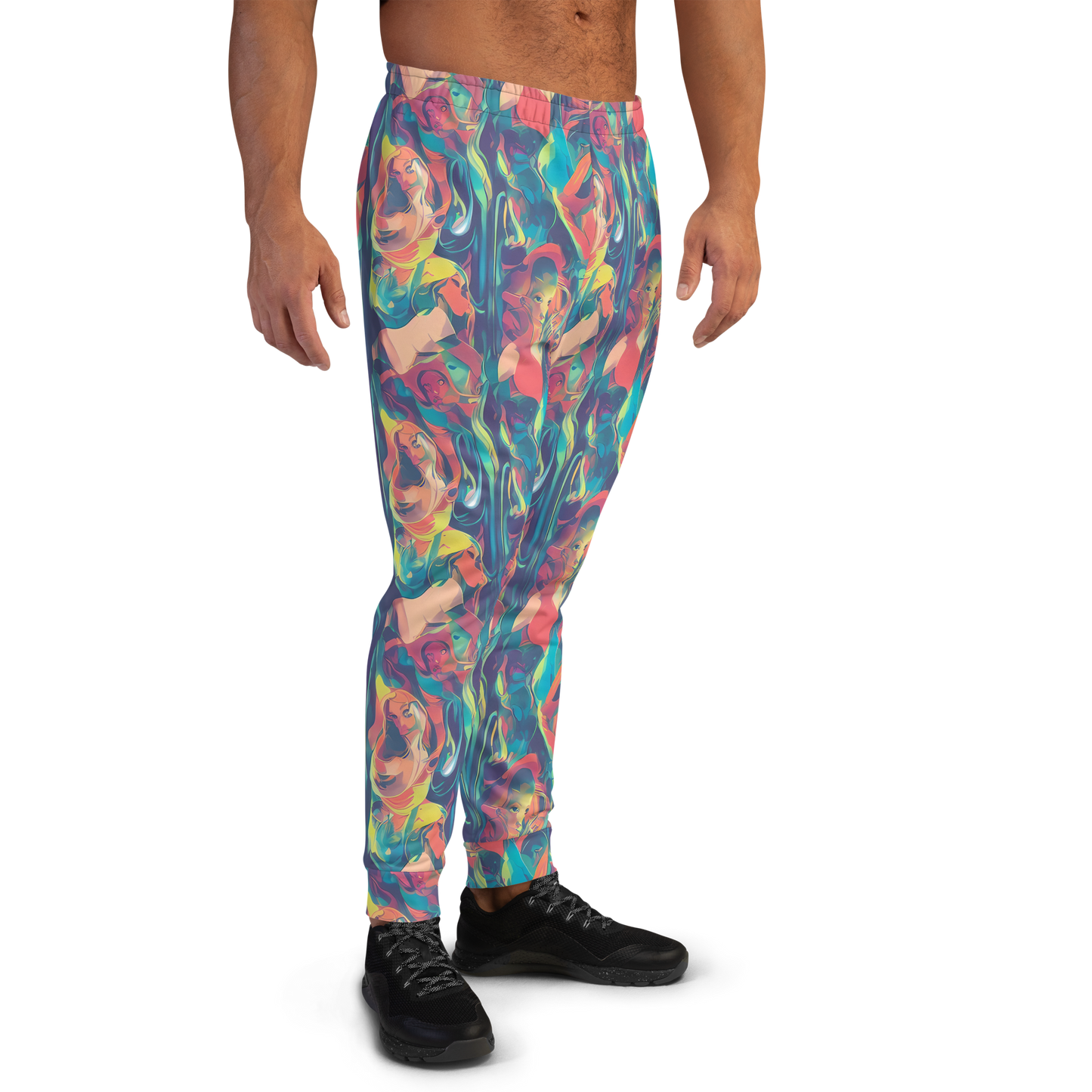 Men’s Joggers - Neon Aurora