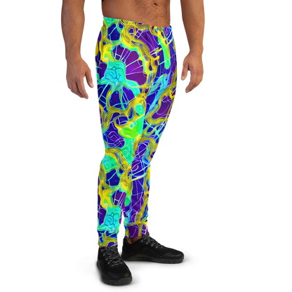 Men’s Joggers - Neon Jungle Rhapsody