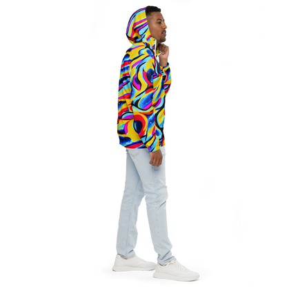 Men's Windbreaker - Electric Dreamscape