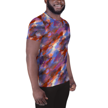 Men's Athletic T-Shirt - Celestial Brushstroke