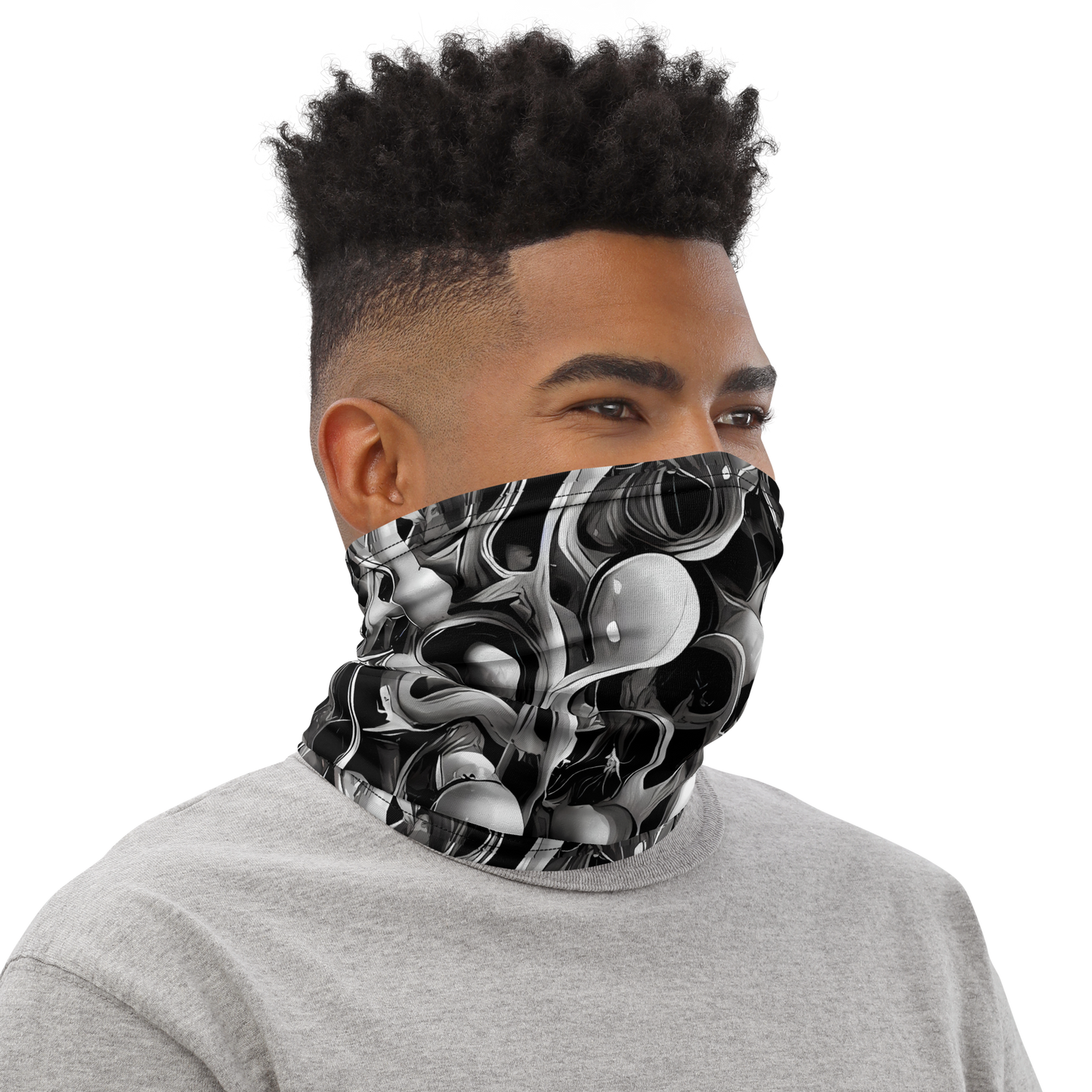 Neck Gaiter - Fluid Monochrome