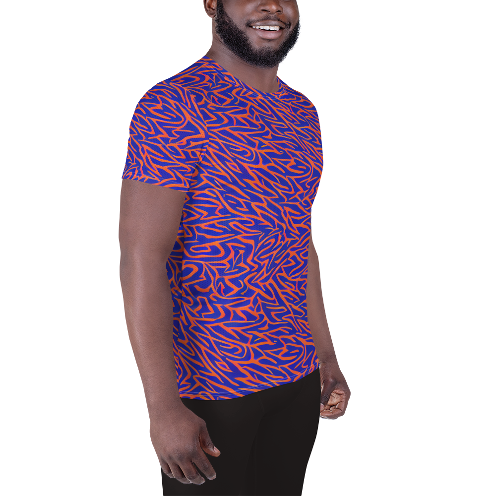 Men's Athletic T-Shirt - Sapphire Swirl