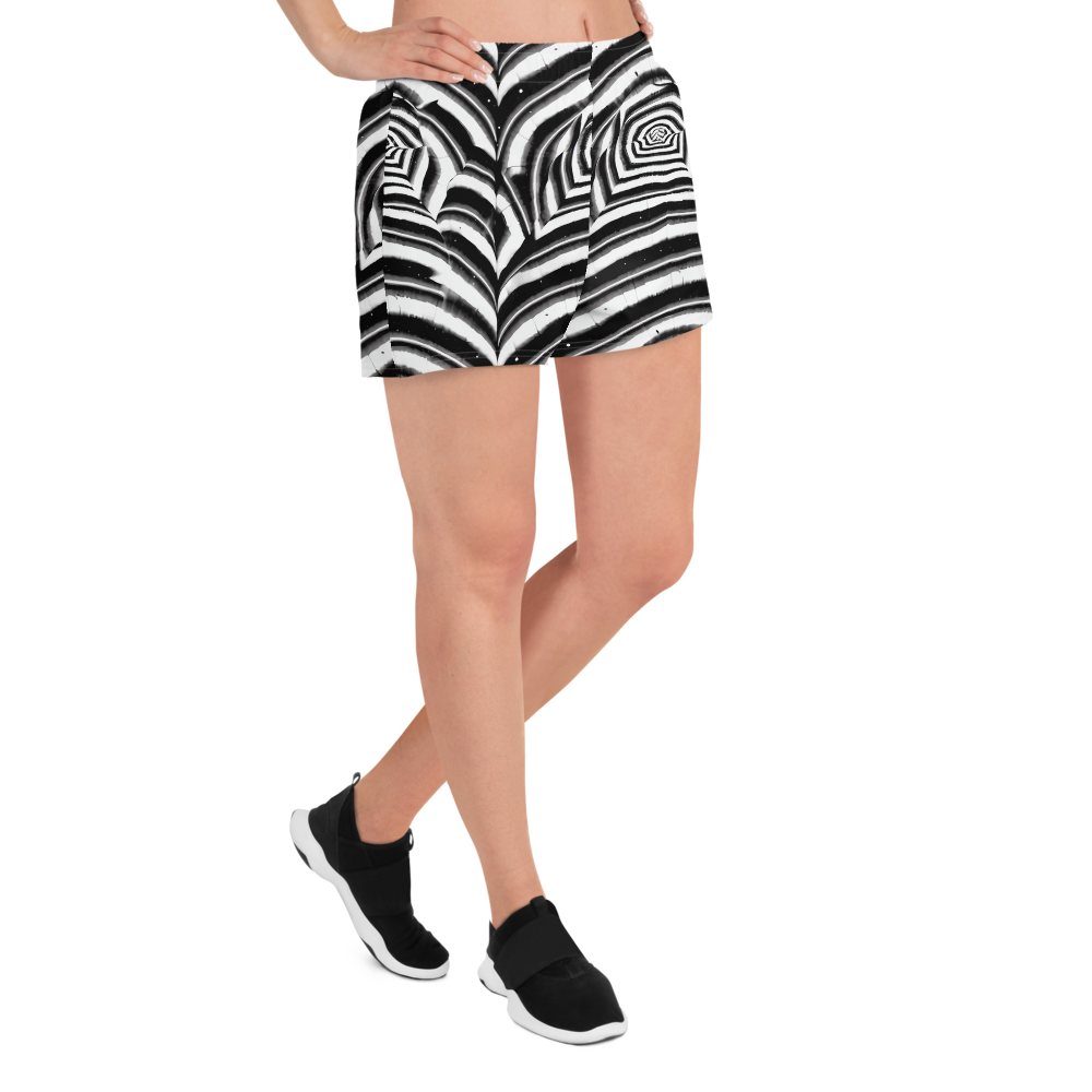 Women’s Athletic Shorts - Dupain Swirl