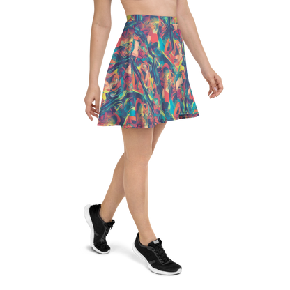 Skater Skirt - Neon Aurora