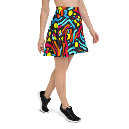 Skater Skirt - Midnight Stream