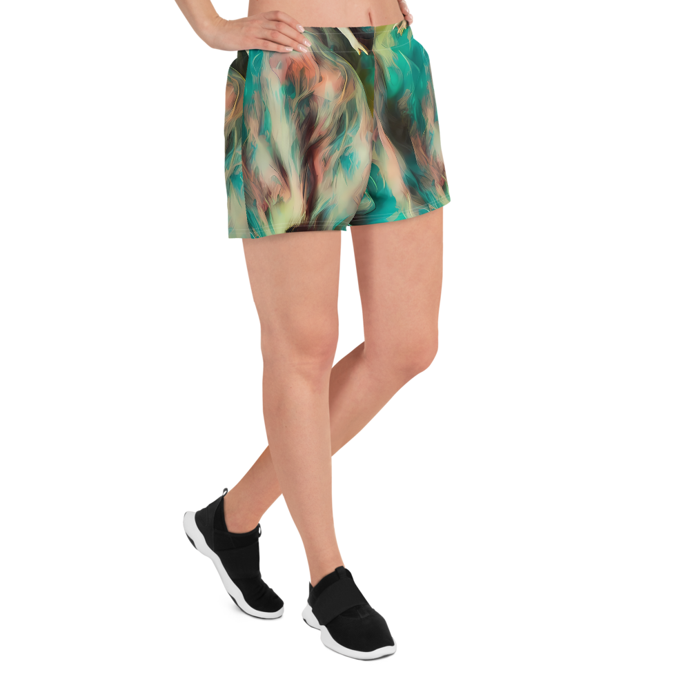 Women’s Athletic Shorts - Enchanted Fusion