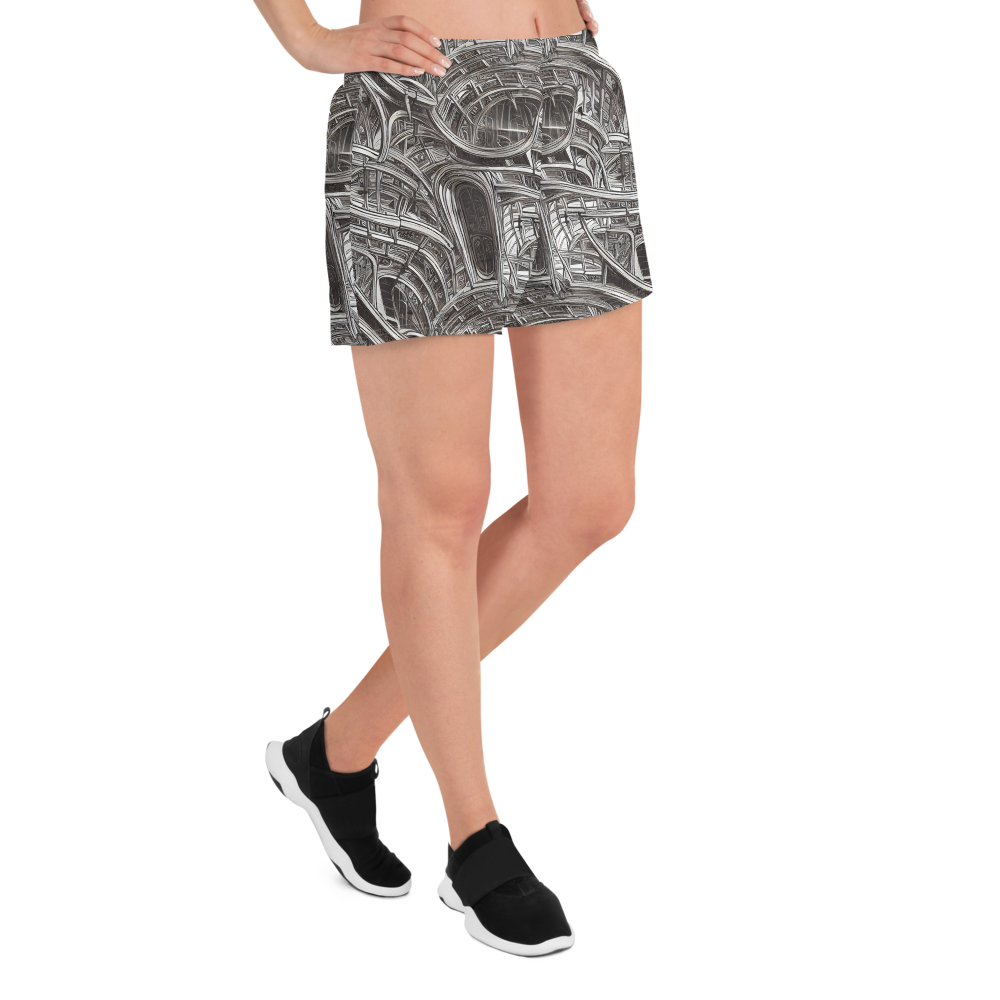 Women’s Athletic Shorts - Piranesi's Dream
