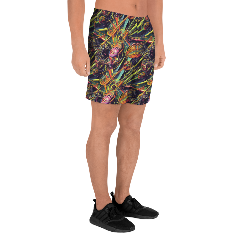 Men's Athletic Shorts - Psychedelic Deep Space