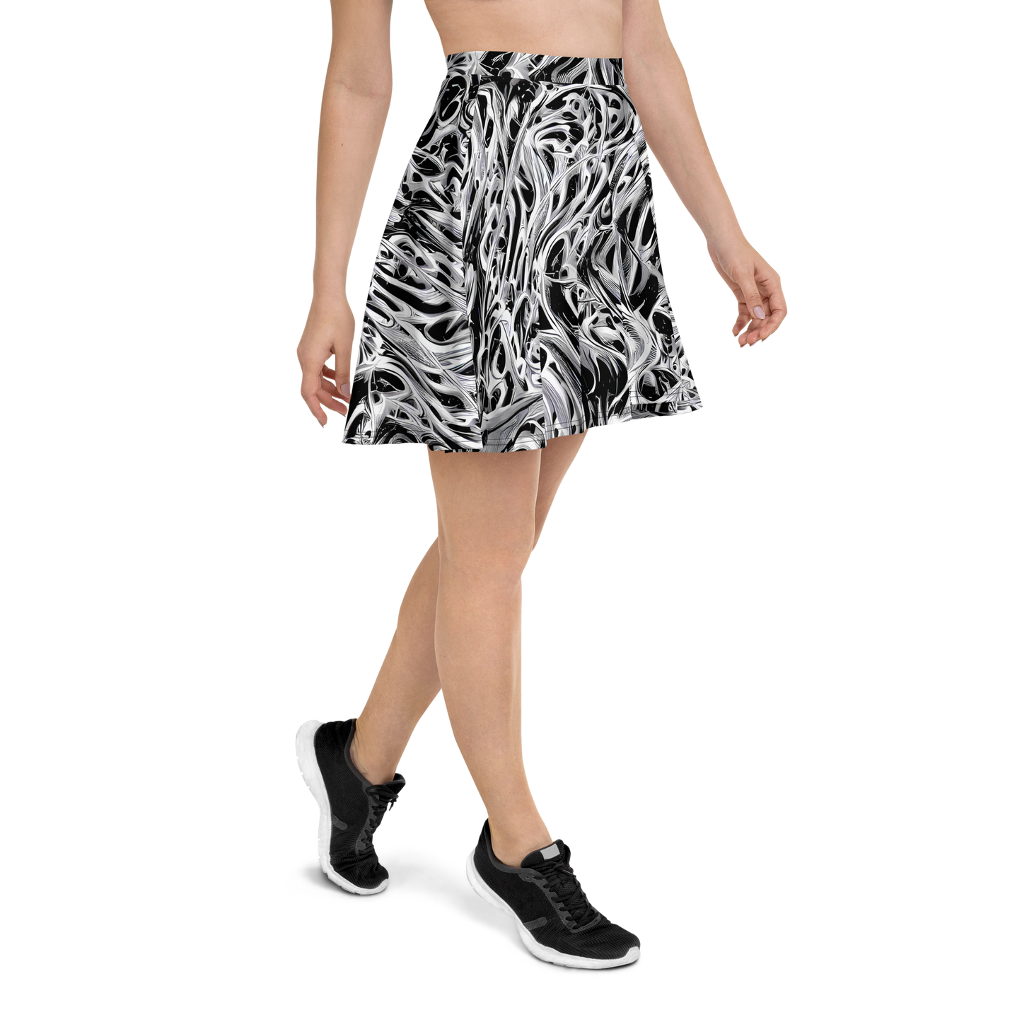 Skater Skirt - Silver Shadows