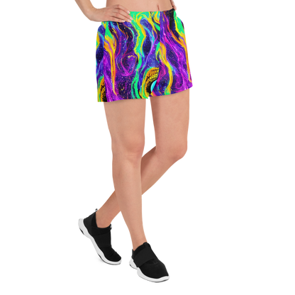 Women’s Athletic Shorts - Jackson Swirl