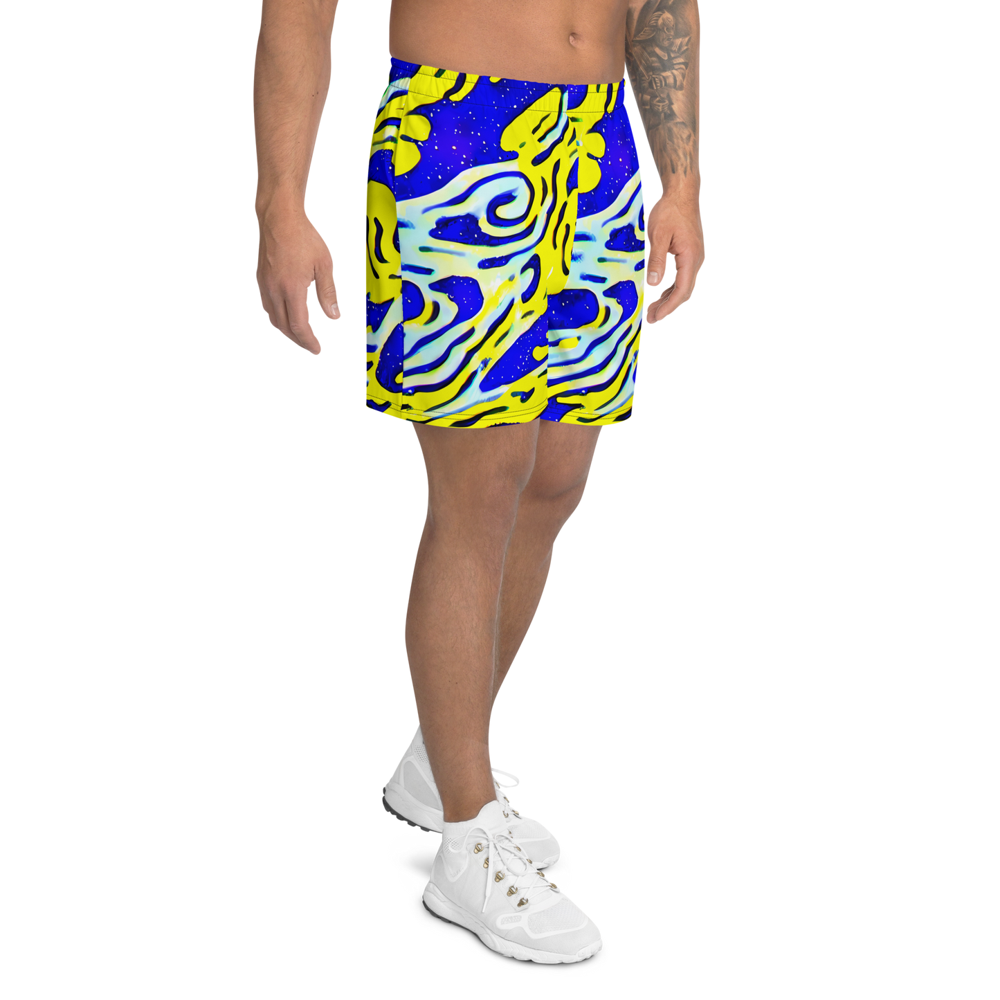 Men's Athletic Shorts - Electric Horizon
