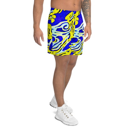 Men's Athletic Shorts - Electric Horizon
