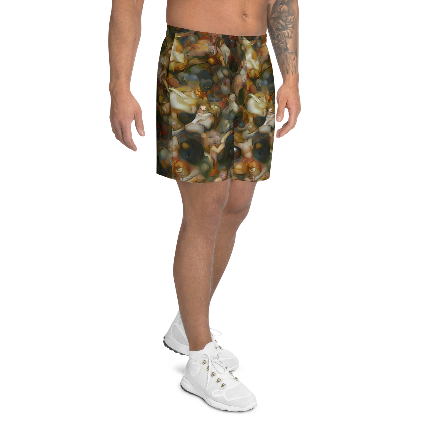 Men's Athletic Shorts - Cryptic Canvas