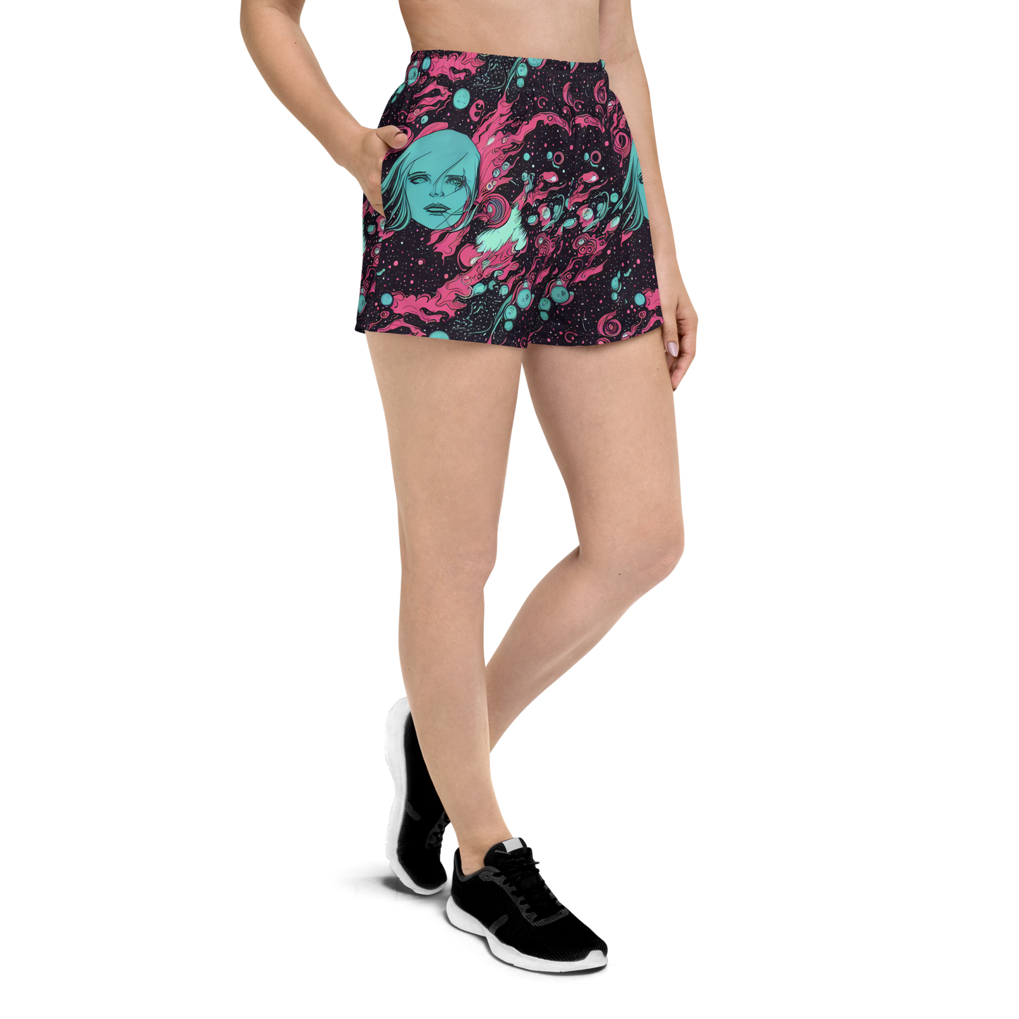 Women’s Athletic Shorts - Spectral Dreamer