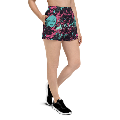Women’s Athletic Shorts - Spectral Dreamer