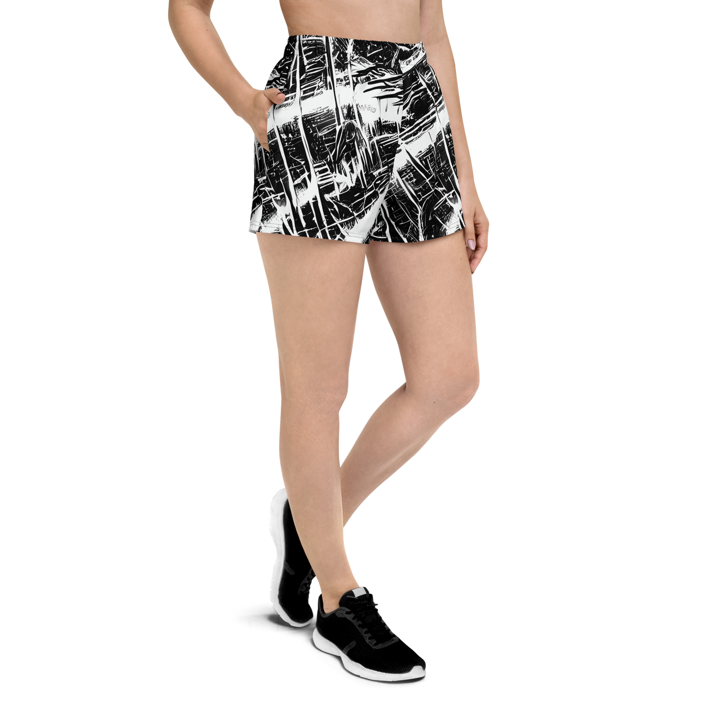 Women’s Athletic Shorts - Ferriss Fractals