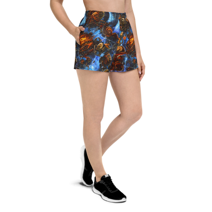 Women’s Athletic Shorts - Pimenov's Cosmos