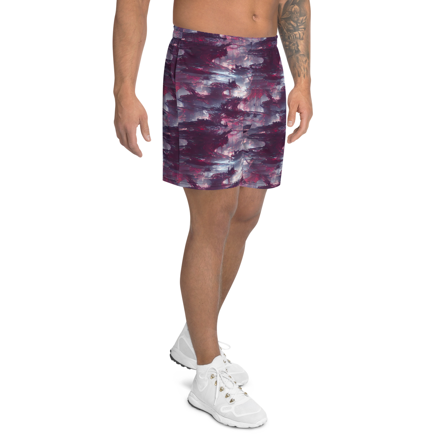 Men's Athletic Shorts - Twilight Fortresses