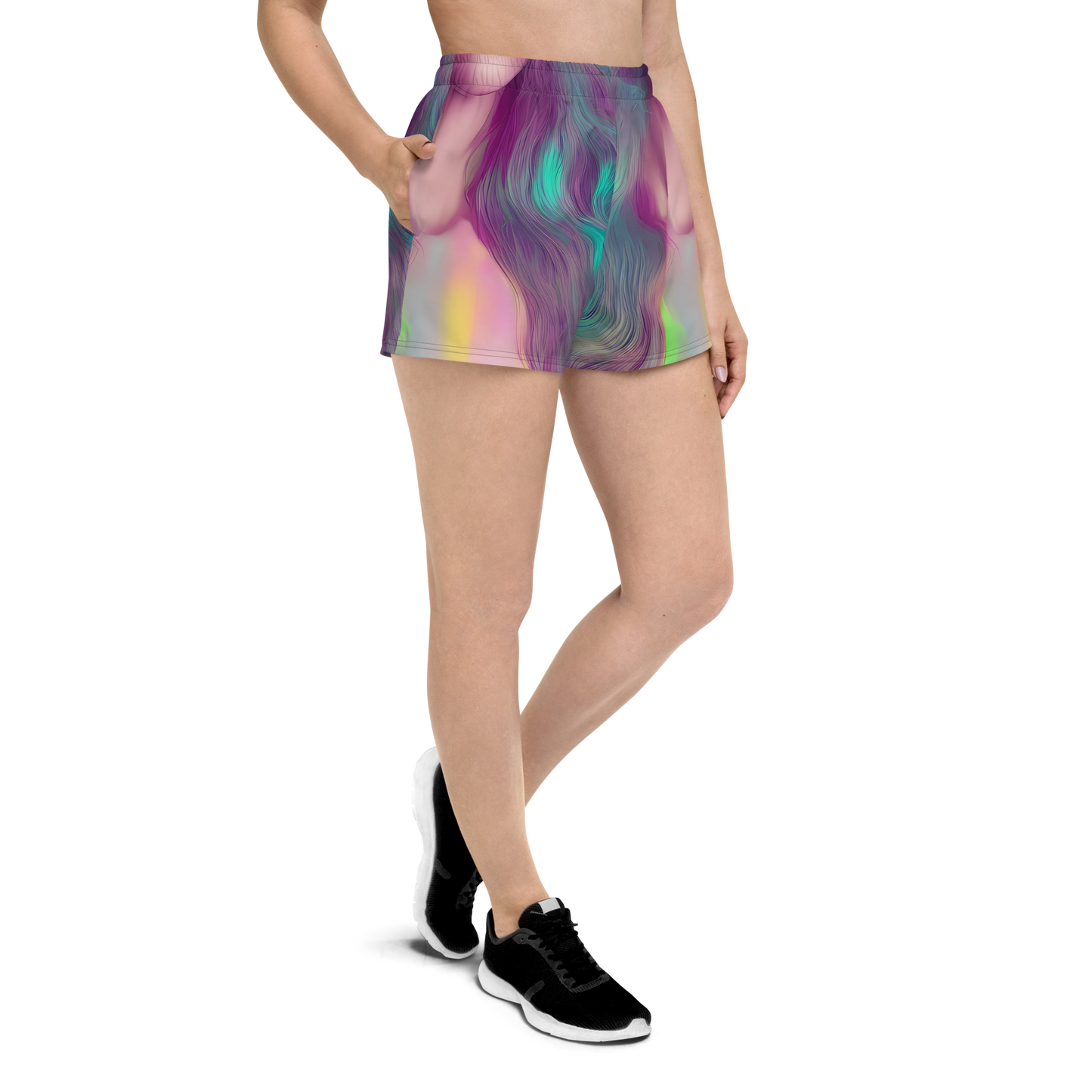 Women’s Athletic Shorts - Surreal Tresses