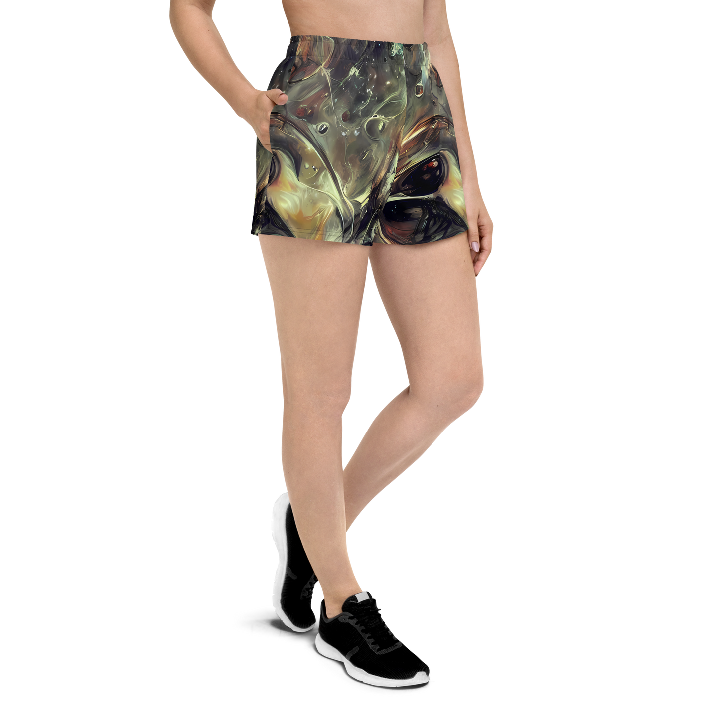 Women’s Athletic Shorts - Chaos Crescendo