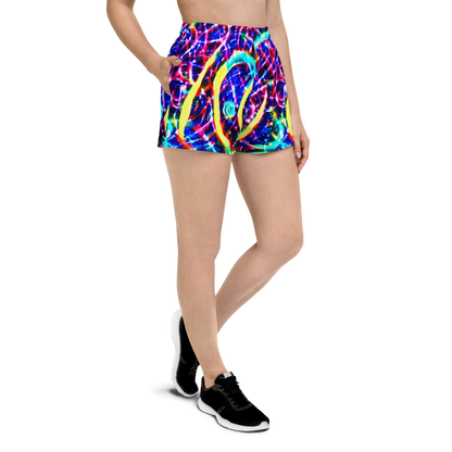 Women’s Athletic Shorts - Fynesian Galaxy