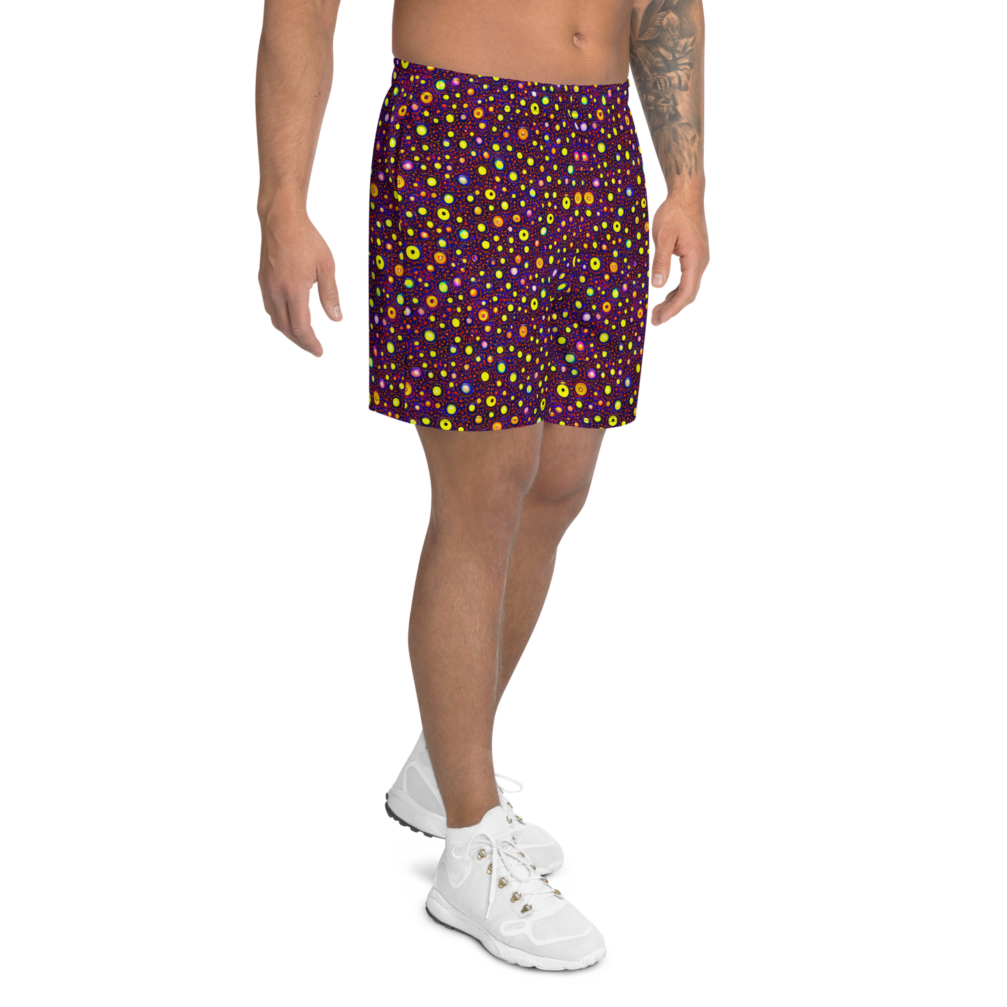 Men's Athletic Shorts - Cosmic Dotscape