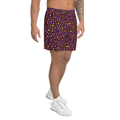 Men's Athletic Shorts - Cosmic Dotscape