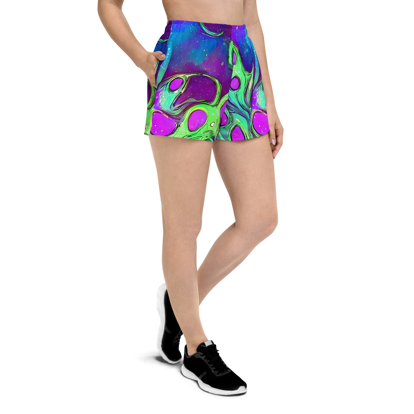 Women’s Athletic Shorts - Funky Mutation