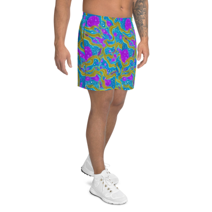 Men's Athletic Shorts - Mystic Waves