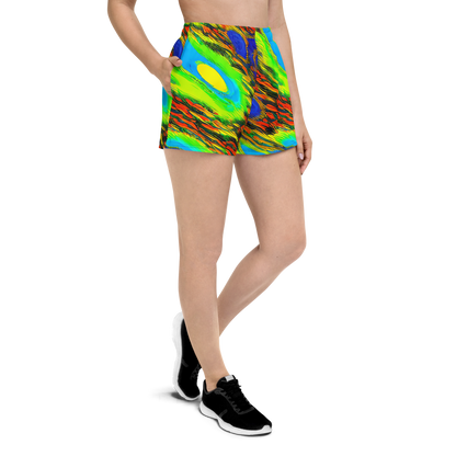 Women’s Athletic Shorts - Hodgkin's Blaze