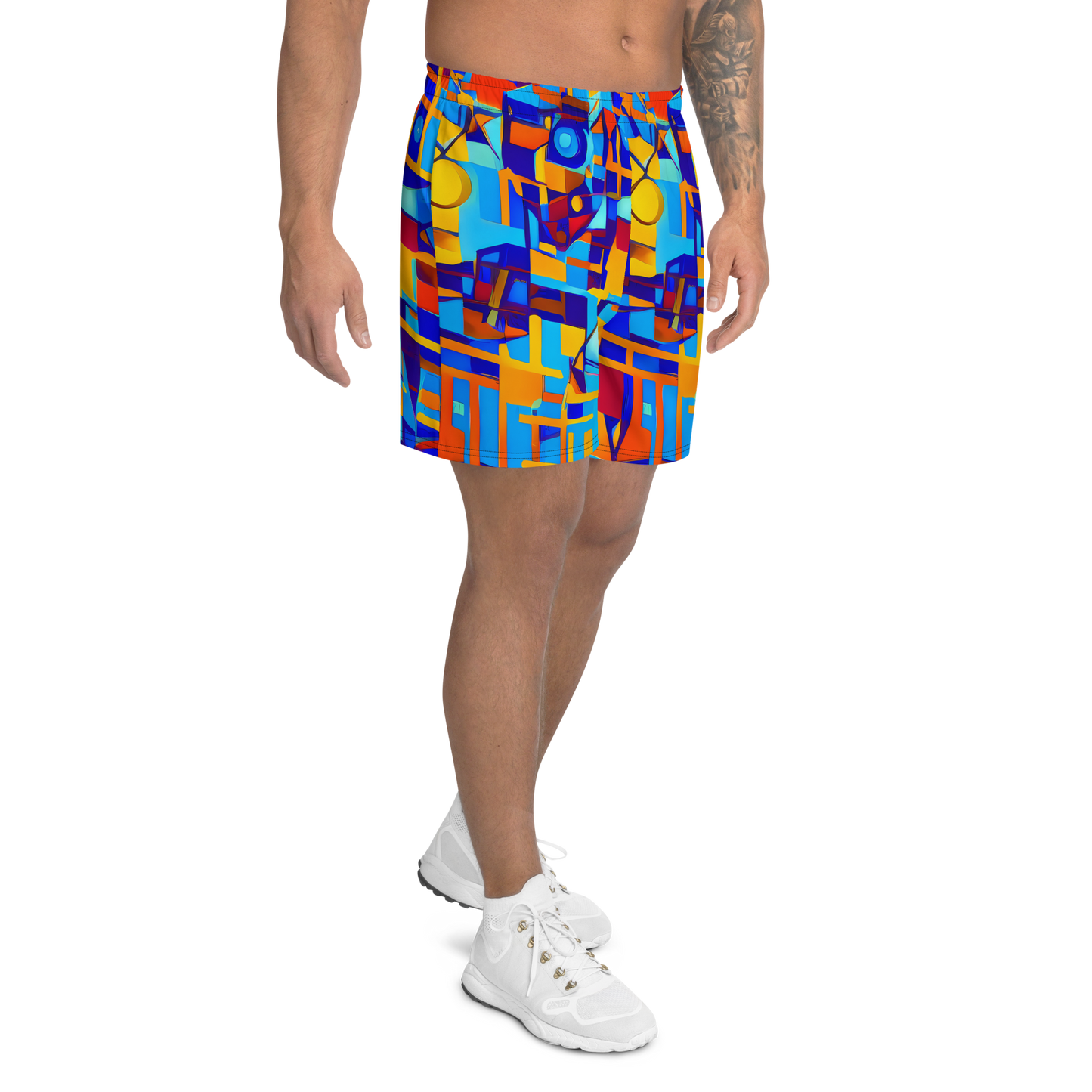 Men's Athletic Shorts - Radiant Labyrinth