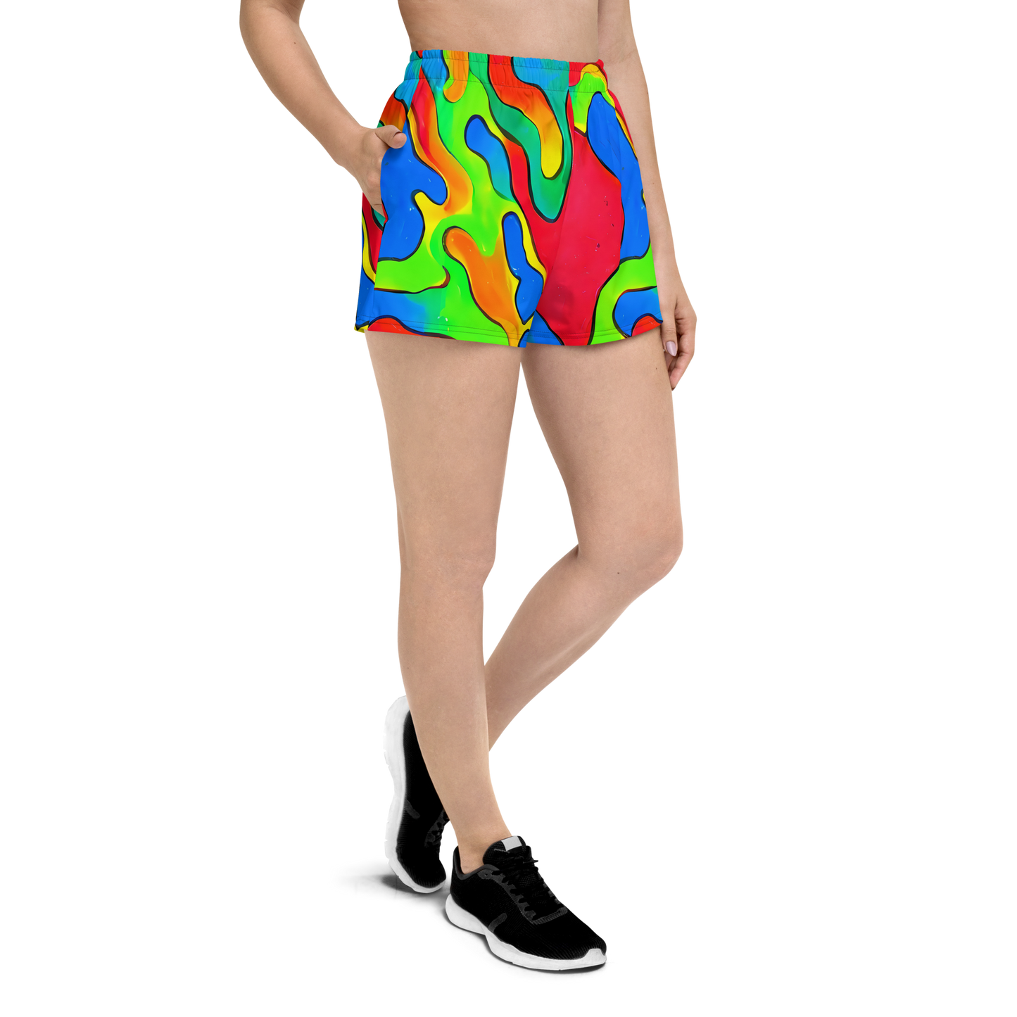 Women’s Athletic Shorts - Splash of Joy