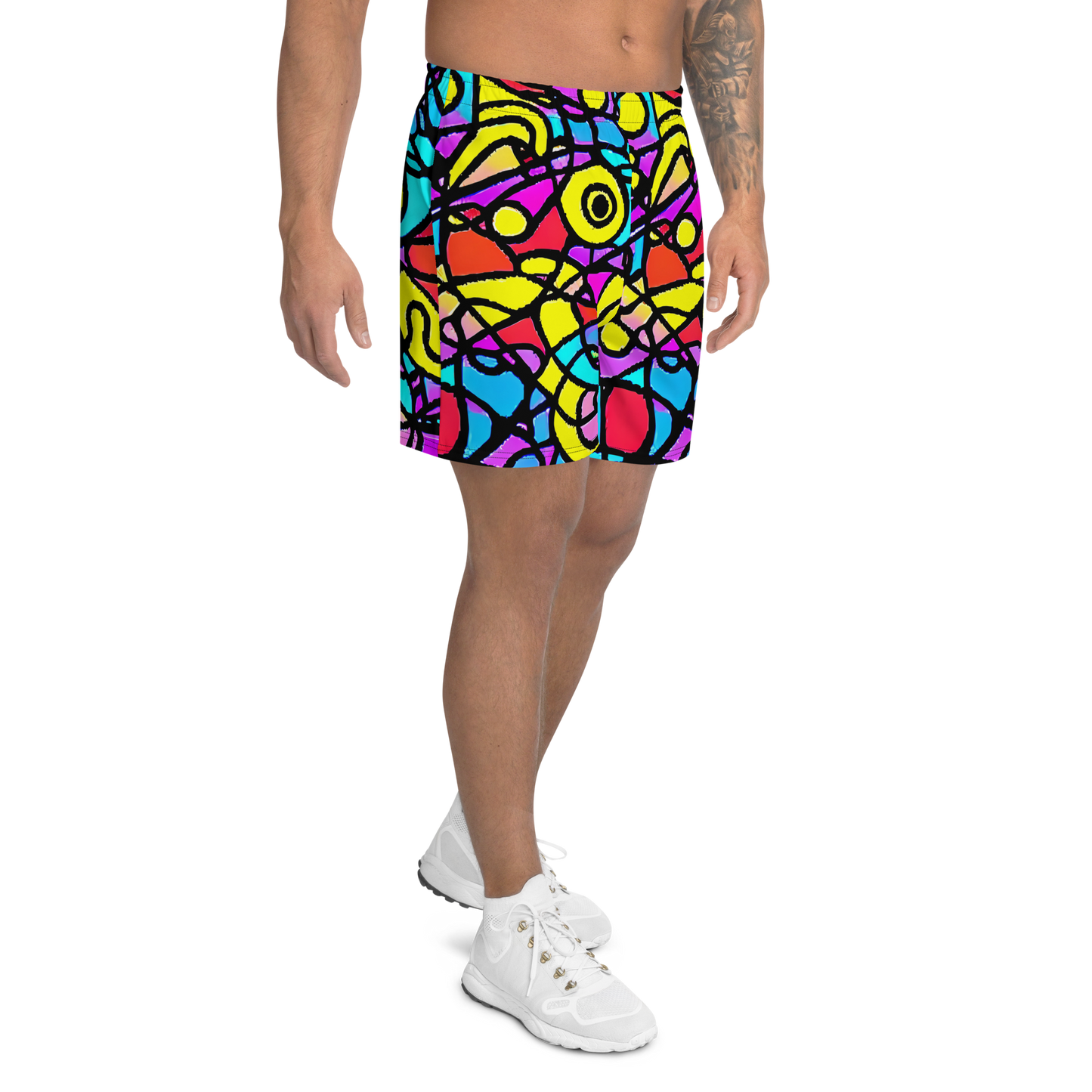 Men's Athletic Shorts - Radiant Chaos