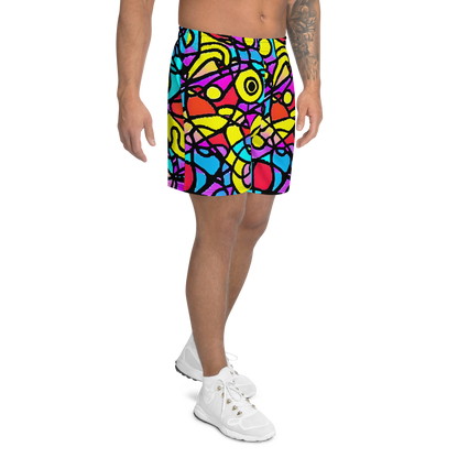 Men's Athletic Shorts - Radiant Chaos