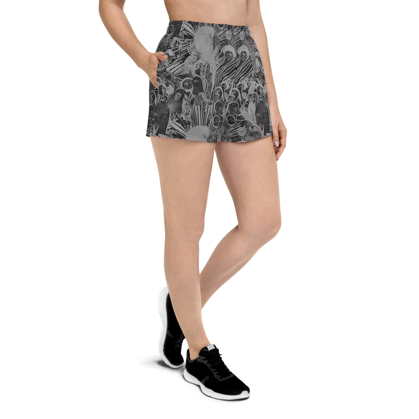 Women’s Athletic Shorts - Dusk Enigma