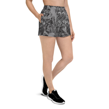 Women’s Athletic Shorts - Dusk Enigma