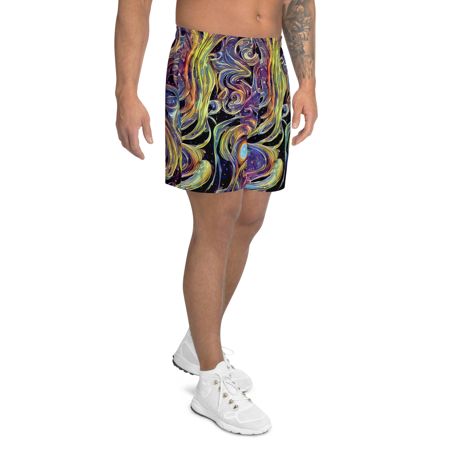 Men's Athletic Shorts - Lebacq Swirl