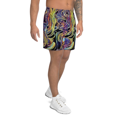 Men's Athletic Shorts - Lebacq Swirl
